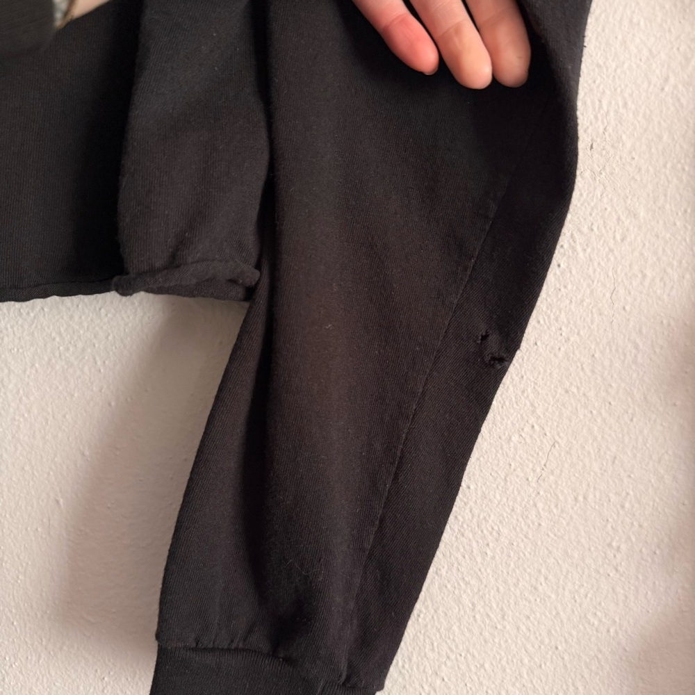 ▪️ Pink Floyd • Vintage Black Graphic Cropped Long Sleeve Shirt • Women’s XL - Picture 5 of 9